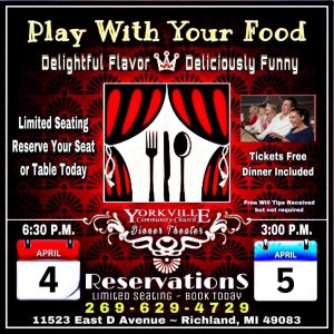 "Play with Your Food" Free Dinner Theater POSTPONED
