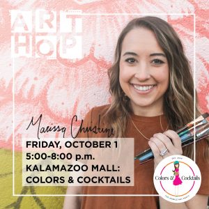 Art Hop October 2021 Stop 8: Marissa Chupp at Colors and Cocktails