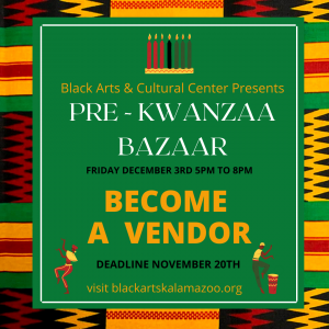 Black Arts and Cultural Center Pre-Kwanzaa Bazaar