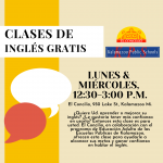 Clases de Ingles Gratis / Free English as a Second Language Classes