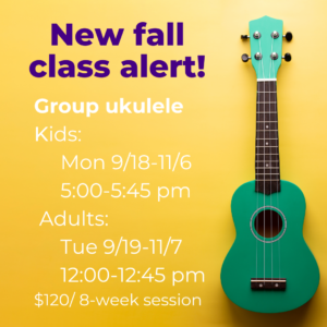 Group Ukulele Class for Kids