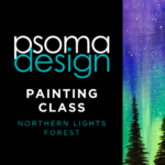 Northern Lights Forest - Canvas Painting Class